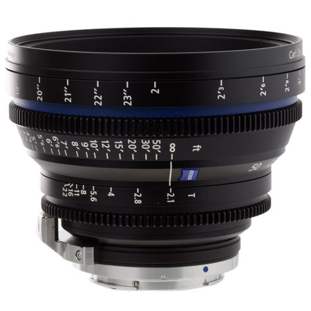 Zeiss CP.2 50mm/T2.1 T* (Feet) Lens with Canon EF EOS Mount