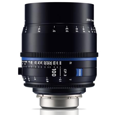 Zeiss CP.3 100mm T2.1 Compact Prime Cine Lens for Canon EF, Meter