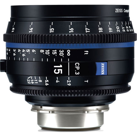 Zeiss CP.3 15mm T2.9 Compact Prime Cine Lens for Sony E, Feet
