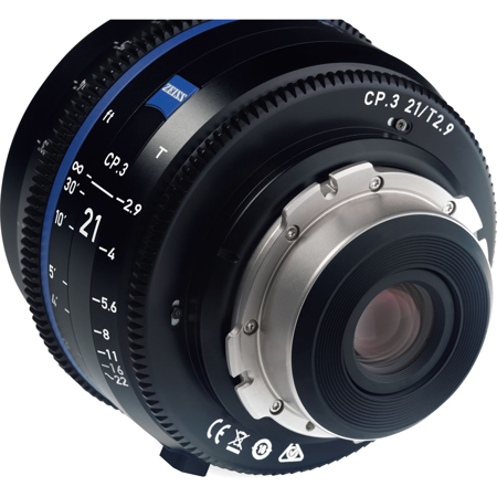 USED Zeiss CP.3 21mm T2.9 Compact Prime Cine Lens for PL Mount, Feet