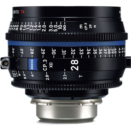 Zeiss CP.3 28mm T2.1 Compact Prime Cine Lens for Nikon F, Meter