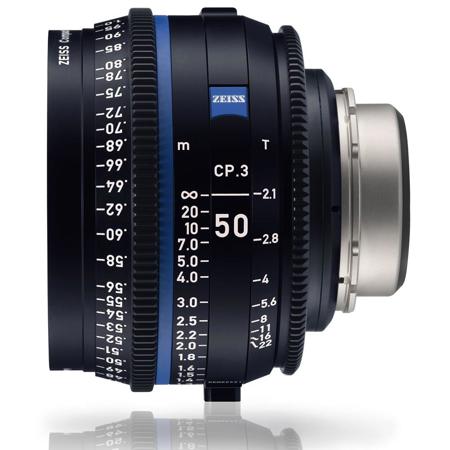 Zeiss CP.3 50mm T2.1 Compact Prime Cine Lens for Sony E, Meter