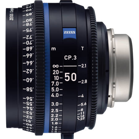 Zeiss CP.3 cp3 50mm T2.1 PL EF シネマレンズ Zeiss CP.3 50mm T2.1 Compact Prime Cine Lens for PL Mount, Feet