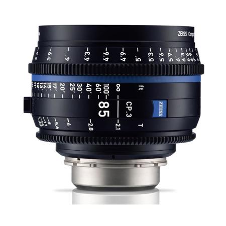 Zeiss 85mm T2.1 CP.3 Prime Cine Lens for Canon EF, Feet, Open Box