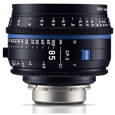 Zeiss CP.3 85mm T2.1 Compact Prime Cine Lens for Sony E, Meter