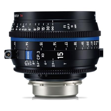 Zeiss CP.3 XD 15mm T2.9 Compact Prime Cine Lens for PL Mount, Meter