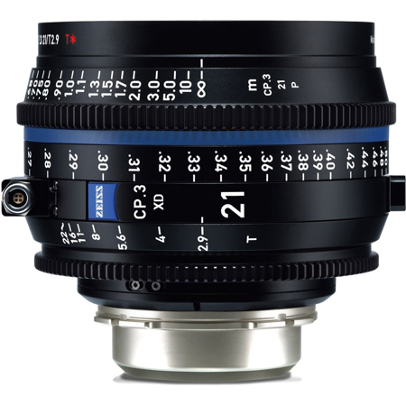 Zeiss CP.3 XD 21mm T2.9 Compact Prime Cine Lens for PL Mount, Feet
