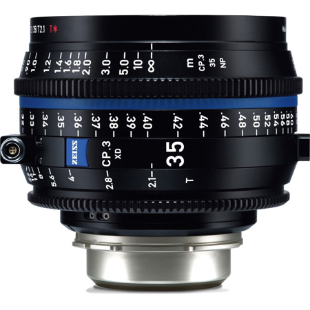 Zeiss CP.3 XD 35mm T2.1 Compact Prime Cine Lens for PL Mount, Feet