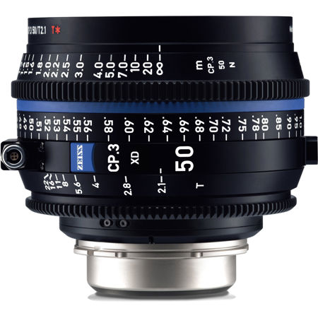 Zeiss CP.3 XD 50mm T2.1 Compact Prime Cine Lens for PL Mount, Feet