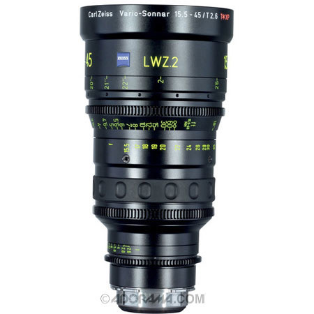 Zeiss LWZ.2 Lightweight 15.5-45mm, T2.6 Aperture Cine Zoom Lens, PL Mount - Marked in Feet