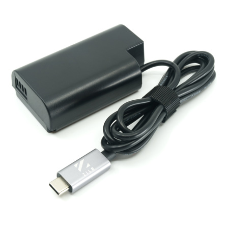 ZILR USB-C to Panasonic DMW-DCC16 Dummy Battery