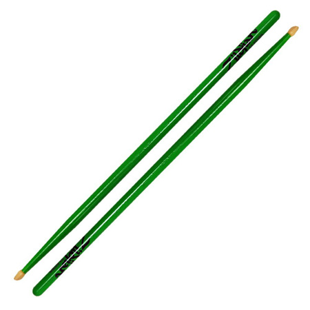 Zildjian 5A Acorn Wood Neon Green Drumsticks, Pair