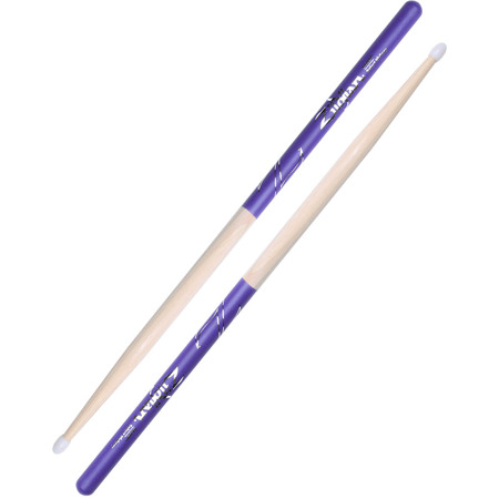 Zildjian DIP Series 5A Nylon Drumsticks, Purple DIP