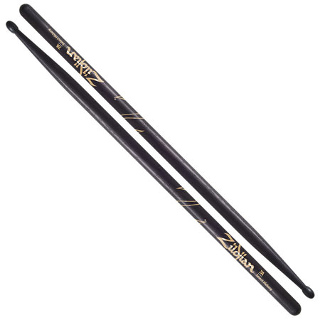 Zildjian Hickory Series 7A Nylon Drumsticks, Pair, Black
