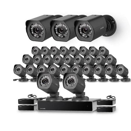 Zmodo 32-Channel NVR System with 32x 720p HD Camera & 4x sPoE Repeater, No HDD