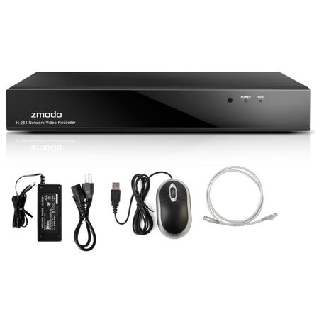 Zmodo 8 Channel 720p HD H.264 Network Video Recorder, No HDD
