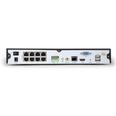 Zmodo 8 Channel 720p HD H.264 Network Video Recorder, No HDD