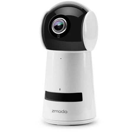 Zmodo SD-H2001 1080p Two-Way Audio Wireless PT Security Camera, White & Black
