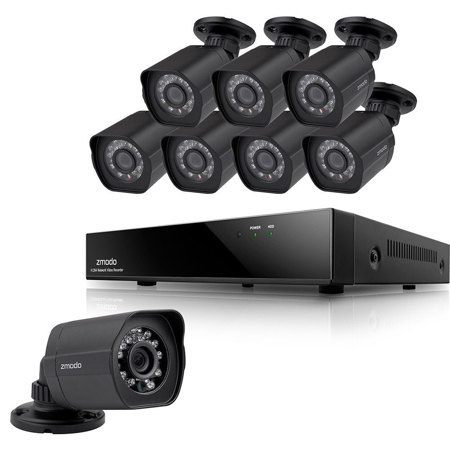 Zmodo 8 Channel 1080p sPoE NVR Security System with 2TB HDD, 8x HD IP Camera