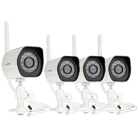 Zmodo ZMW00024 720p HD Outdoor Wireless Bullet IP Camera, 4 Pack