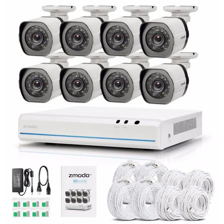 Zmodo 720p 2nd Gen 8-Channel HDMI NVR System with 1TB HDD & 8x 1MP HD IP Cameras