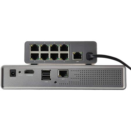 Zmodo 8-Channel NVR System with 1TB HDD, 4x 1080p HD Wired Cameras & 1x Repeater