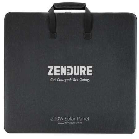Zendure 200W Portable and Foldable Solar Panel with 3' MC4 Connector Cable (Black)