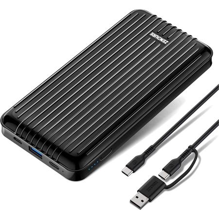 Zendure A6PD 20000mAh USB-C Crush-Proof Charger, Black
