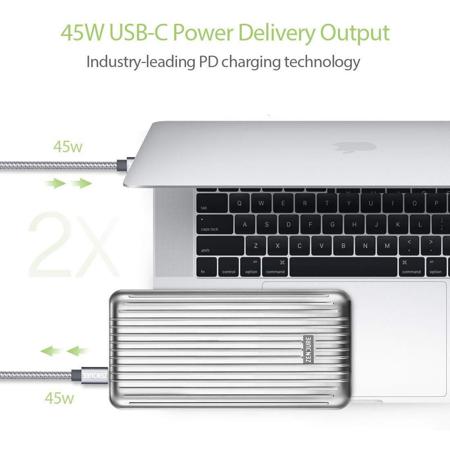 Zendure A6PD 20000mAh USB-C Crush-Proof Charger, Silver