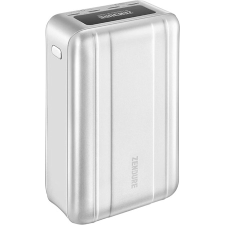 Zendure SuperTank Pro 100W 26800mAh Li-Po USB-C PD Power Bank w/Display, Silver