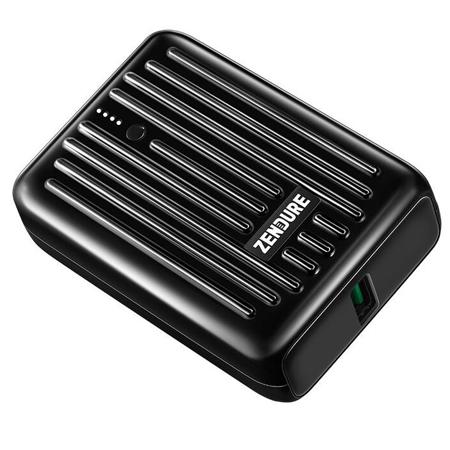 Zendure SuperMini 10000mAh USB-C PD Credit Card Sized Charger, Black
