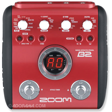 Zoom B2 Bass Guitar Multi-Effects Pedal
