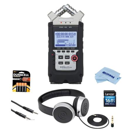 Zoom H4n Pro Handy Mobile 4-Track Recorder With Accessory Bundle
