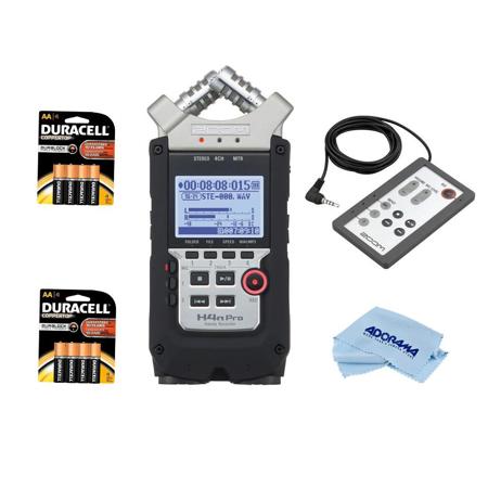 Zoom H4n Pro Handy Mobile 4-Track Recorder With Accessory Bundle