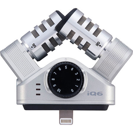 Zoom iQ6 XY Stereo Microphone, 130dB SPL , Lightning connector
