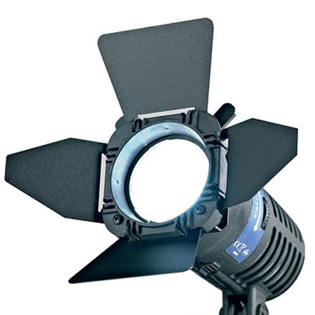 Bebob Engineering 4-Leaf barndoors for Lux LED light with 3200 deg.K Tungsten Filter & Diffuser