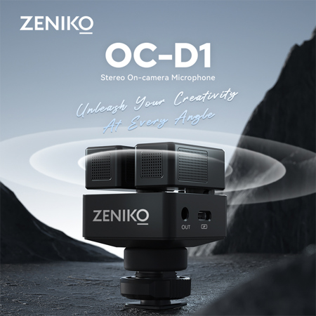 Zeniko OC-D1 Stereo On-Camera Microphone OC-D1 - Adorama