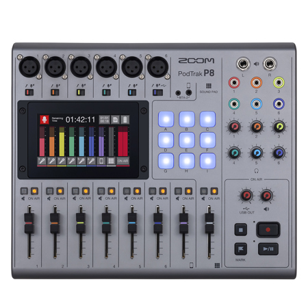 Zoom PodTrak P8 Podcast Recorder - SKU#1612954