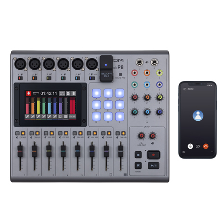 その他 PodTrak P8(Podcast Recorder) Zoom PodTrak P8 Portable Multitrack Podcast Recorder | Music