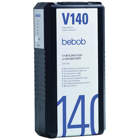 Bebob Engineering V-Mount Li-Ion Battery with Integrated Charger, 14.4V, 140W