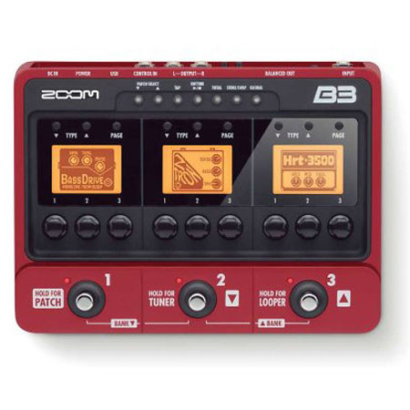 Zoom B3 Bass Effects and Amp Simulator