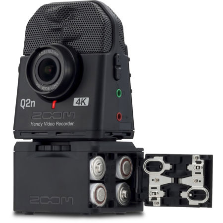 Zoom Q2n ハンディビデオレコーダー バッテリーケースbcq-2n付き Zoom BCQ-2N Battery Case for Q2n-4K/Q2n Handy Video Recorders ZBCQ2N