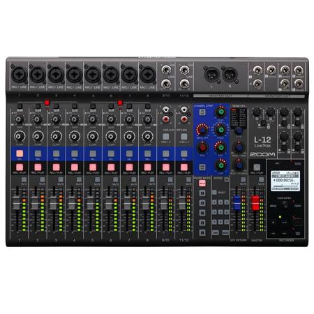 Zoom LiveTrak L-12 12-Channel Digital Mixer & Multitrack Recorder ZL12