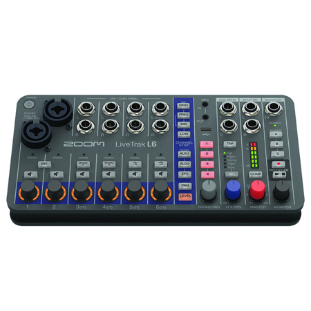 Zoom LiveTrak L6 10-Track Compact and Portable Digital Mixer