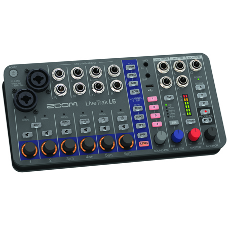 DTM・DAW ZOOM Live Trak L16 Zoom LiveTrak L6 10-Track Compact and Portable Digital Mixer