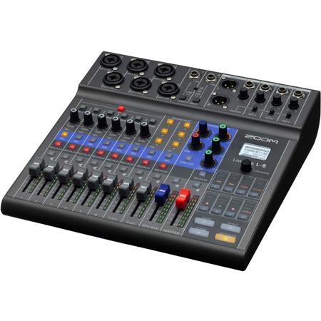 Zoom LiveTrak L-8 Portable 8-Channel Digital Mixer and Multitrack