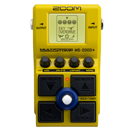 Zoom MS-200D+ MultiStomp Overdrive and Distortion Pedal for Guitar