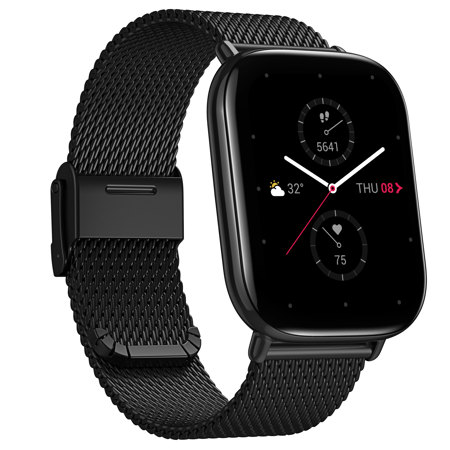 Zepp 42mm E Square Stylish Smartwatch, Metallic Black Special Edition