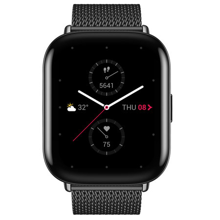 Zepp 42mm E Square Stylish Smartwatch, Metallic Black