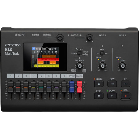 Zoom R12 MultiTrak Portable Digital Recorder and Control Surface